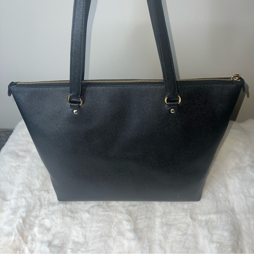 Coach Black Leather Tote Bag - Picture 4 of 10